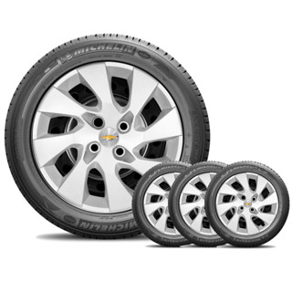 Jogo 4 Calotas Aro 13 Chevrolet Gm Celta Corsa Classic Prata CL10001PN (Emb Prata) em Oferta na Shopee