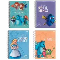 CADERNO DREAMWORKS- UNIV 1M CD B 80F - 10316 - UNITÁRIO E SORTIDO