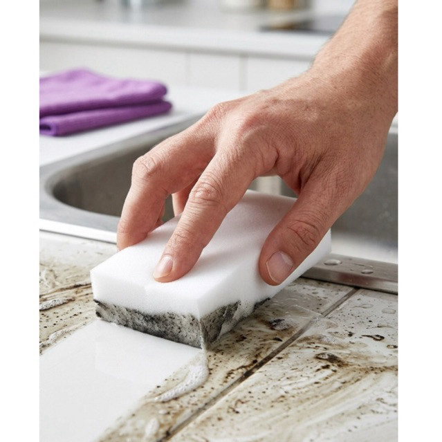 Esponja Mágica Limpeza Profunda Melamina Multiuso Remove Manchas Gordura Parede Sem Químicos em Oferta na Shopee