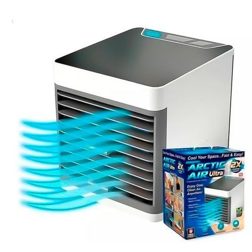 Climatizador Portátil Branco 3 Velocidades Refrigeração Compacto Eficiente