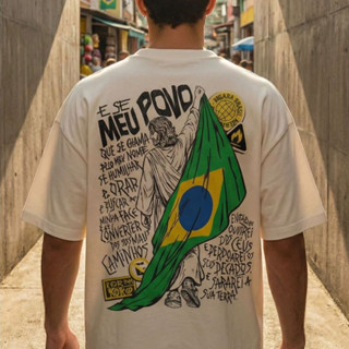[Camiseta Premium em Algodão Puro]GXG Camiseta Brasil Pátria Jesus Patriotas Algodao Estampada Versículo Gospel Casual em Oferta na Shopee
