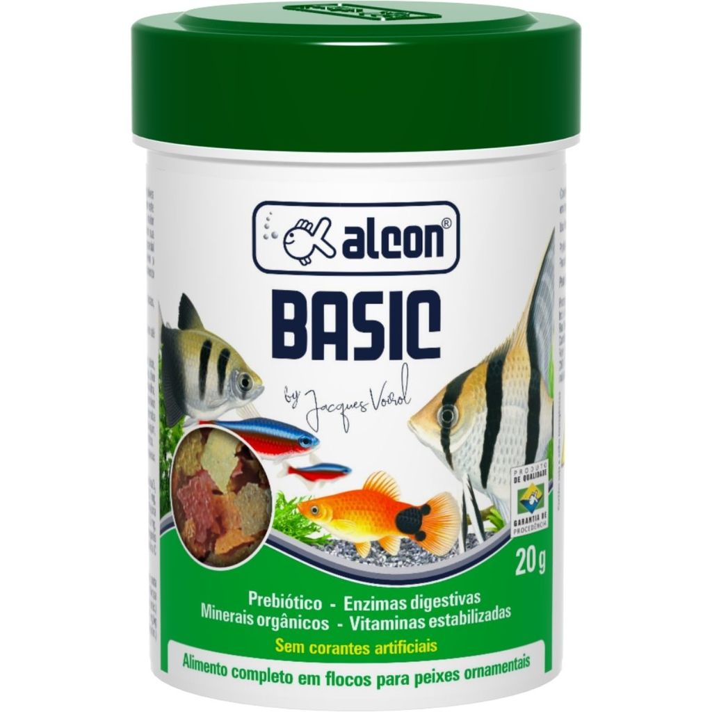 Ração Alcon Basic Nutrição Completa Alimento Peixes 20G