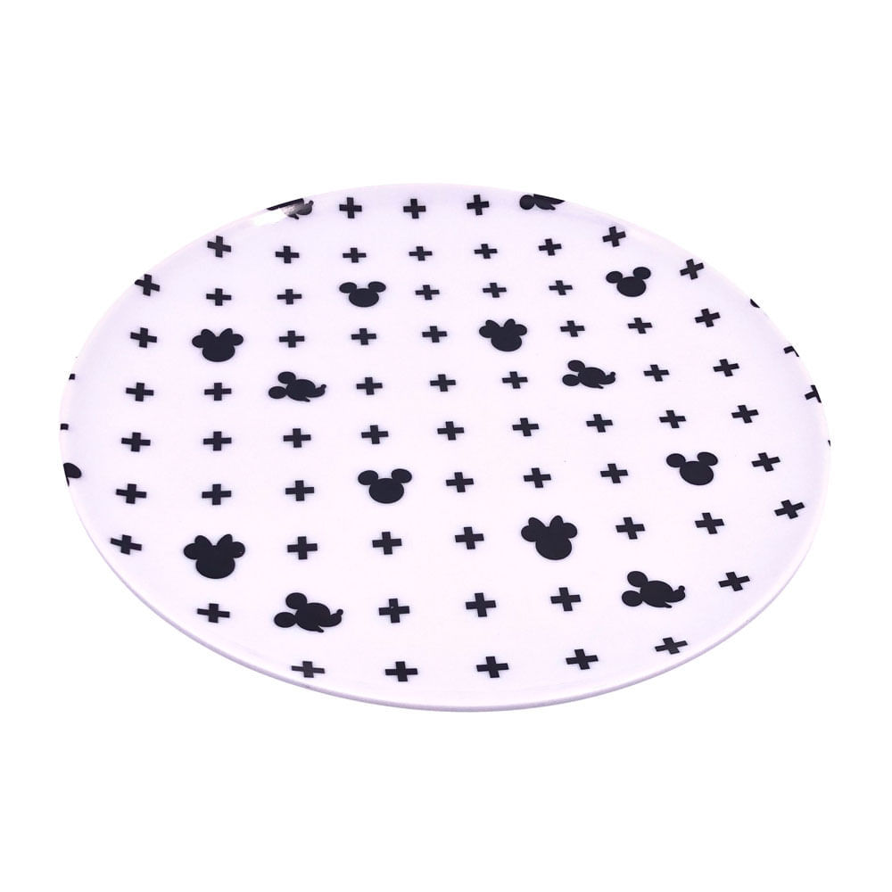 Prato Le Mickey Lanche Melamina 20cm em Oferta na Shopee