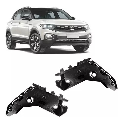 Suporte Guia De Parachoque Dianteiro Vw T-cross 2019 / Acima