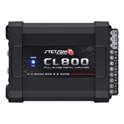 Módulo Stetsom Amplificador Cl800.4 2 Ohms Combat 4 Canais Preto