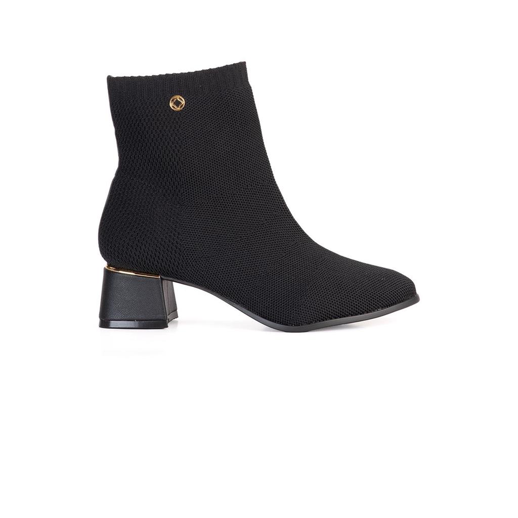 Bota Bebecê Malha Knit Cano Curto