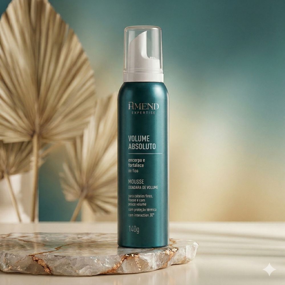 Mousse Volume Absoluto Encorpa e Doadora de Volume 140g - Amend Cosmetics