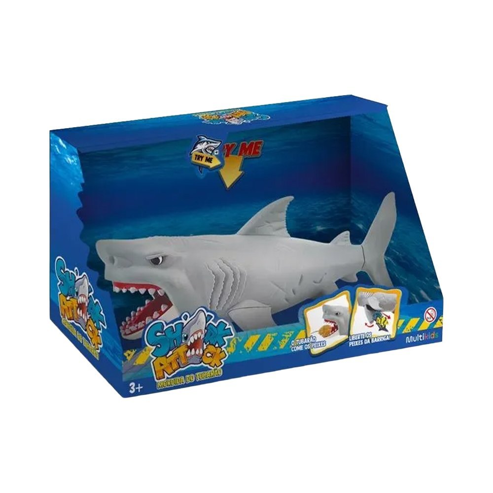 Shark Attack Multikids Mordida Do Tubarão com Som em Oferta na Shopee