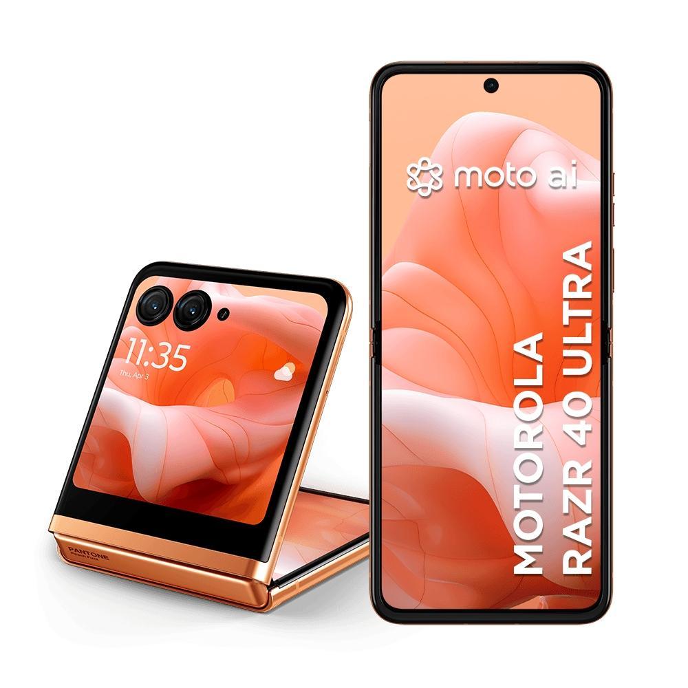 Usado: Moto Razr 40 Ultra 256GB Laranja-claro Excelente - Trocafy - Motorola