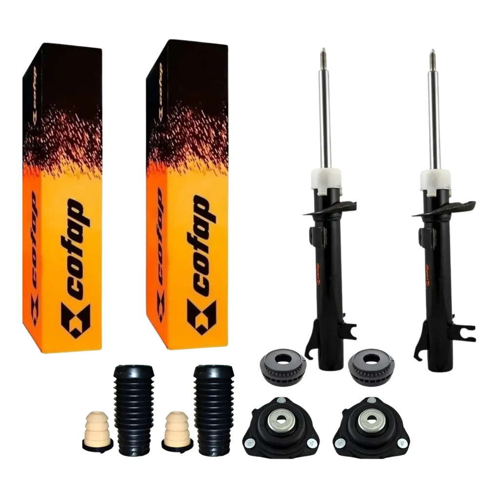 Kit + 2 Amortecedores Dianteiro Cofap Original Ford Fiesta Rocan 2003 a 2013