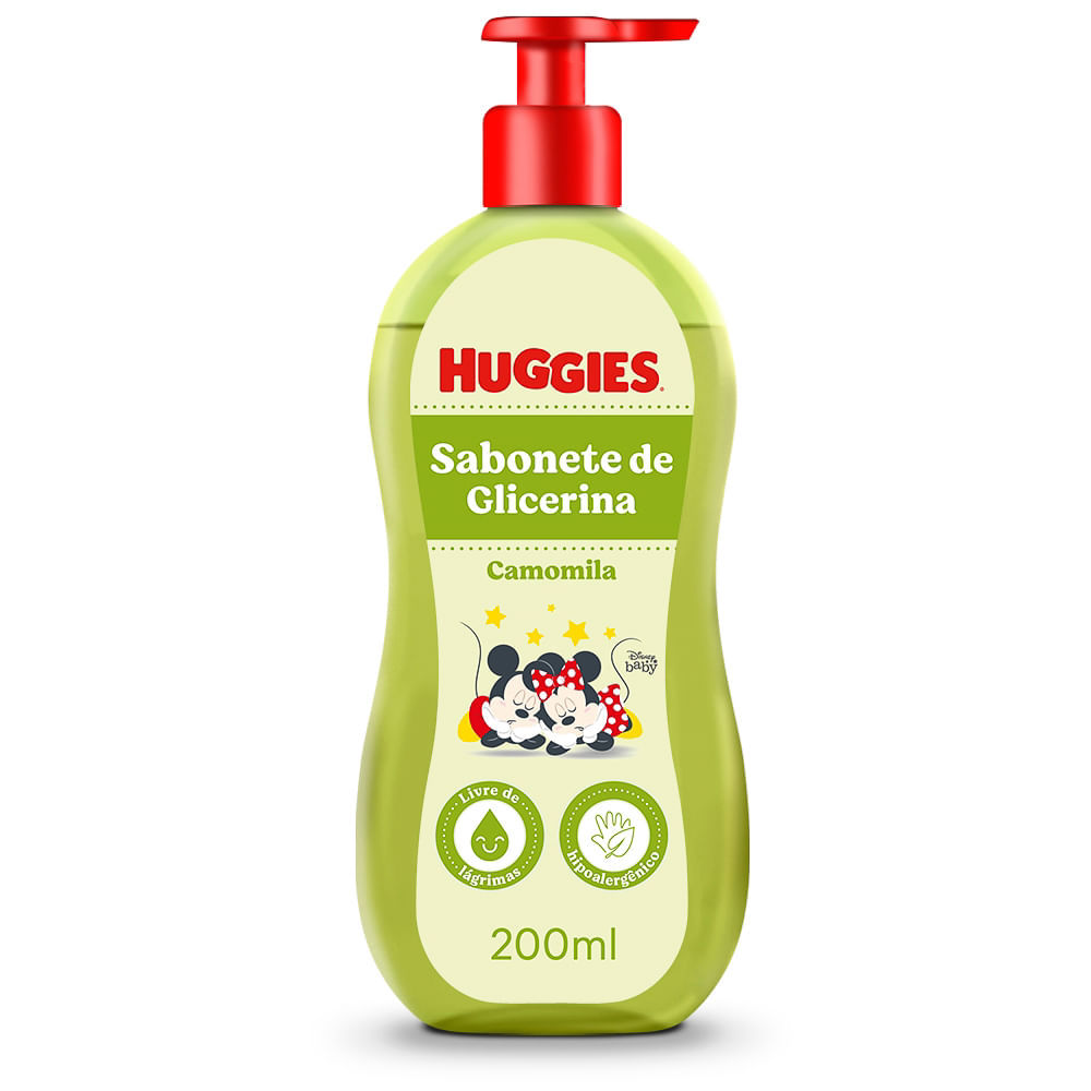 Sabonete Líquido Infantil Huggies Chá de Camomila 200ml