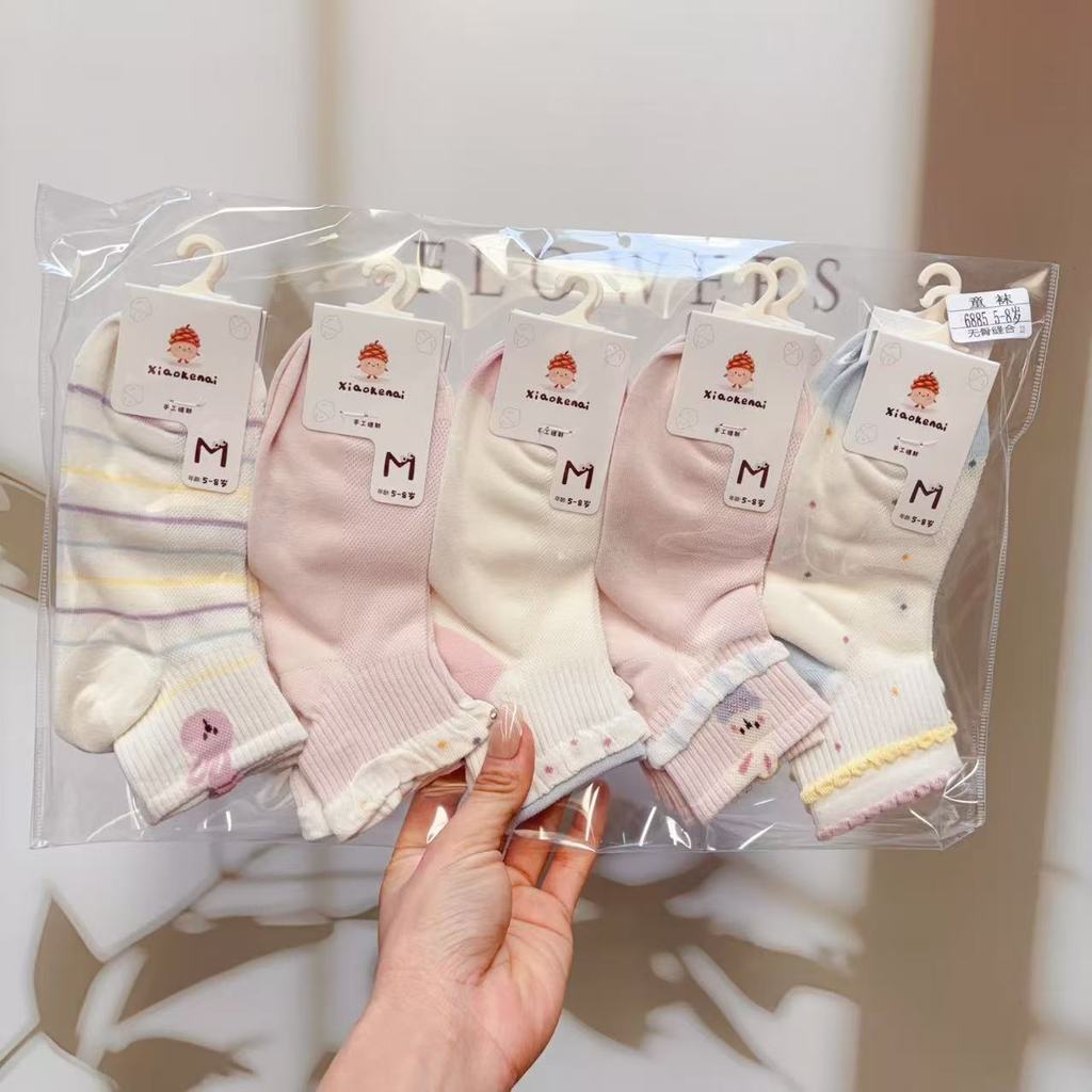 [Meias infantis oklife] [Compre 5 pares e ganhe 5 pares grátis] Meias infantis primavera verão novo estilo desenho anima