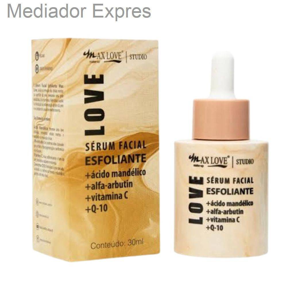 (V)✨ Sérum Facial Esfoliante Max Love – Renovação, Limpeza e Pele UniformeLSBD