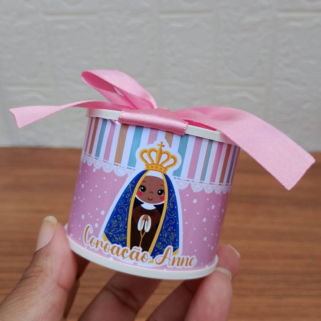 Kit Tubolata Personalizada 5x6 * Lembrancinhas NOSSA SENHORA APARECIDA COROAÇÃO  -Chá de Bebe - Aniversário -