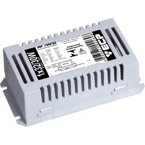 Reator Eletrônico ECP AFP 1x30/32w Bivolt Para Lâmpada Fluorescente Tubular T8 T10 Redy