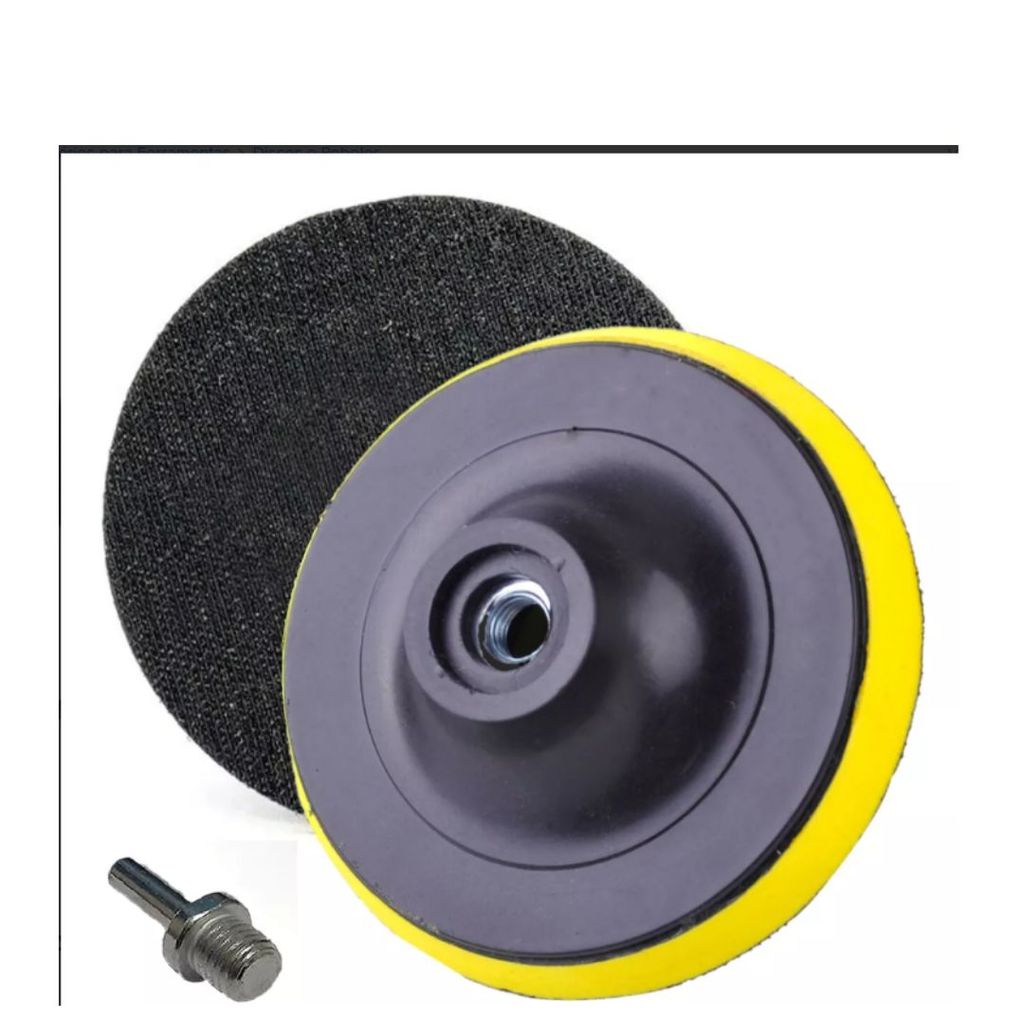 SUPORTE DE BOINA VELCRO PARA DISCOS LIXA 100MM LIXADEIRA em Oferta na Shopee