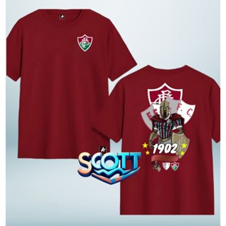 Camiseta básica torcedor do Fluminense 100% algodão em Oferta na Shopee