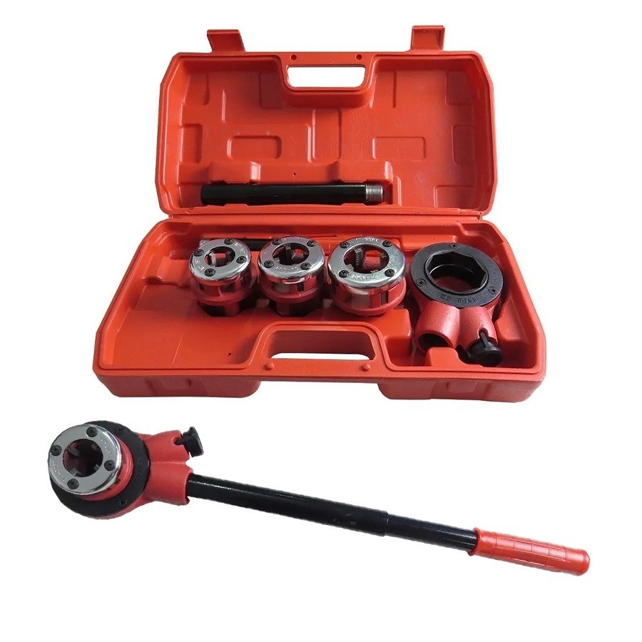 Jogo Tarraxa Manual Para Cano Metalico 1/2 3/4 1Pol 4 pcs