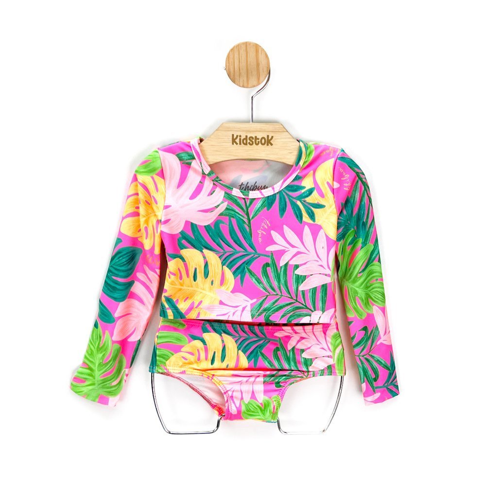 Conjunto Menina Folhagem Proteção UV - Kamylus em Oferta na Shopee