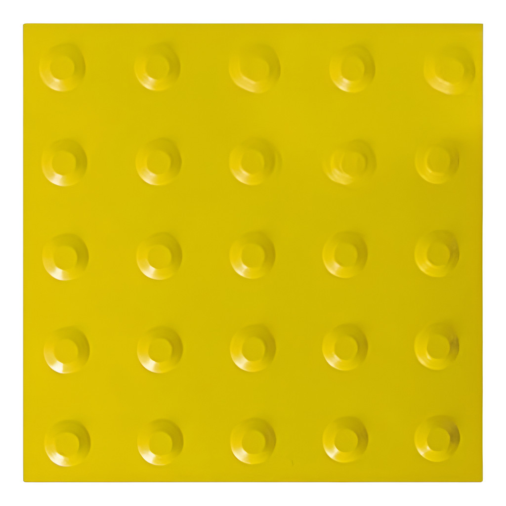 30un Piso Tátil Direcional Alta Durabilidade Trens Promoção - Amarelo Alerta