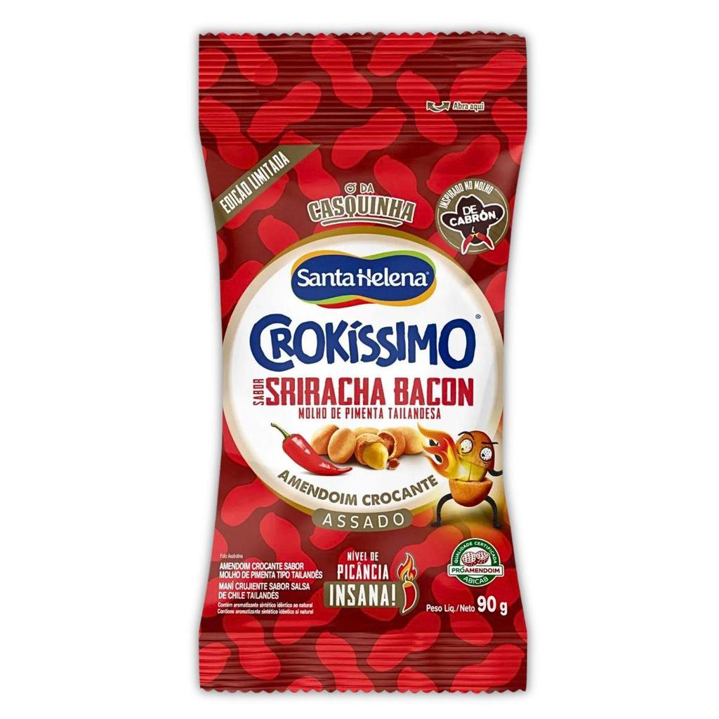 Crokíssimo Amendoim 90g Crocante Decabrón Sriracha Bacon
