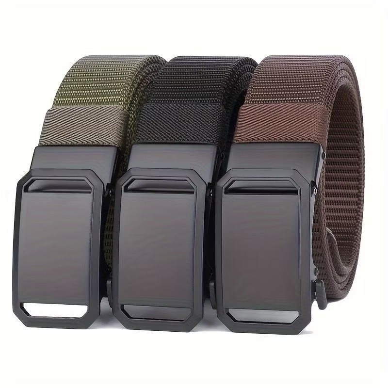 Cinto Tático Masculino Nylon Ajustável Fivela Automática Militar Resistente Esportivo