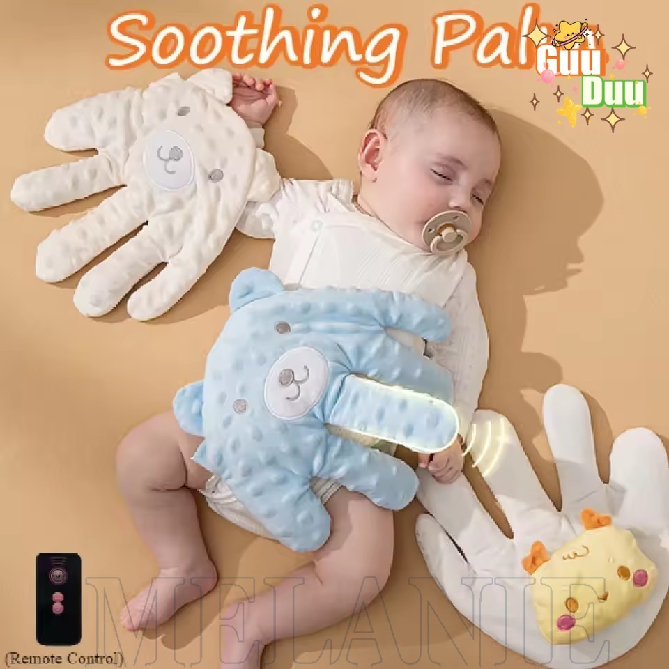 [Guudu] Luva De Mão Com Pacificação Automática-Brinquedo Calmante Para Dormir Bebês-Palma Controle Remoto De Algodão Aux