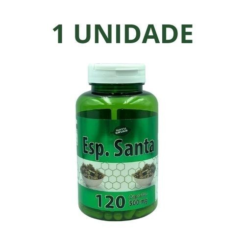 1/un espinh-eira s-anta 100% natural 120 capsulas 500 mg em Oferta na Shopee
