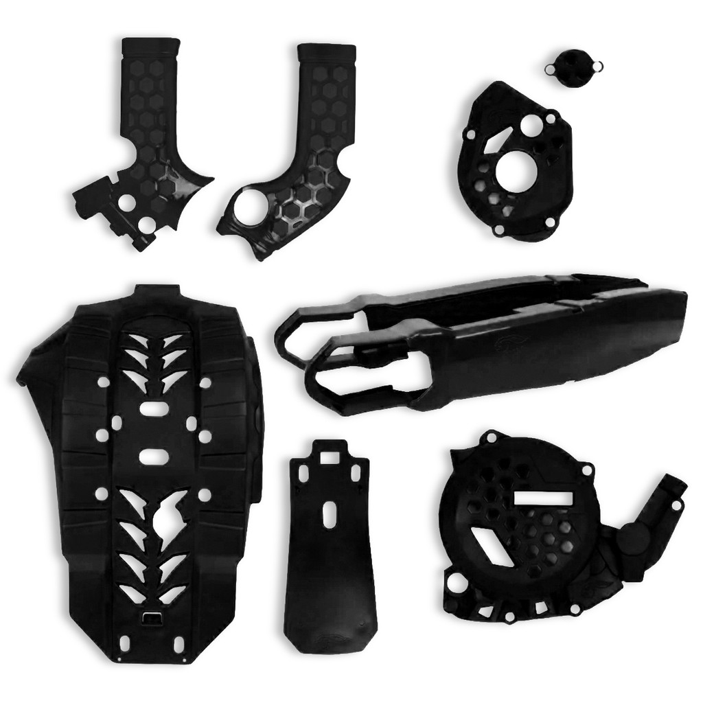 Kit Protetores De Motor Quadro Tampas Motor Balança Amx Kxf 250 Kx 250 X/Xc