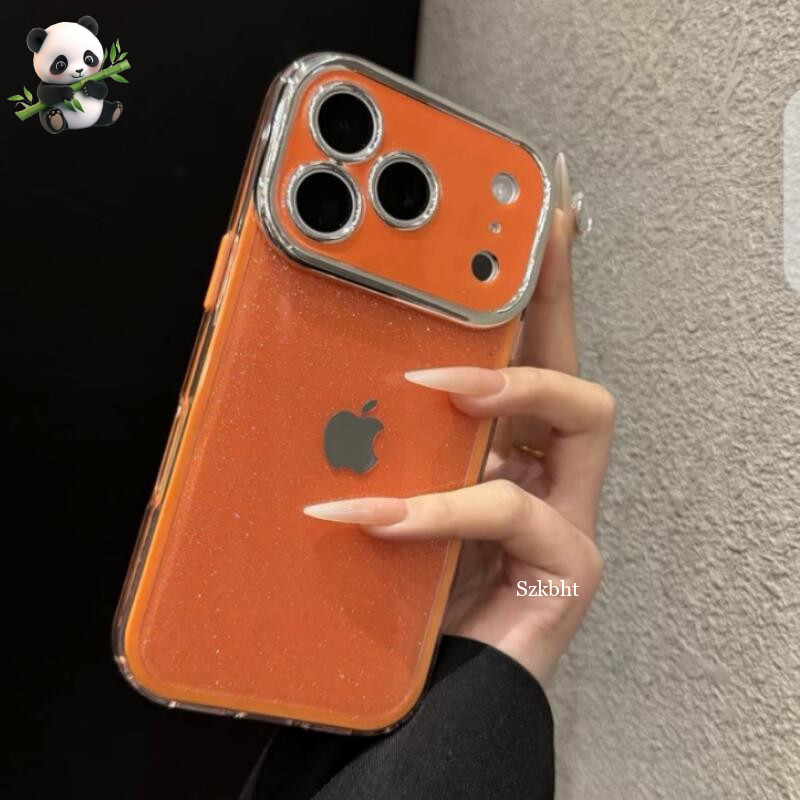 2-Em-1 Glitter Bling Caso De Telefone Macio Para iPhone 17 16 15 14 13 12 Pro Max Fino Doces Capa Protetora em Oferta na Shopee