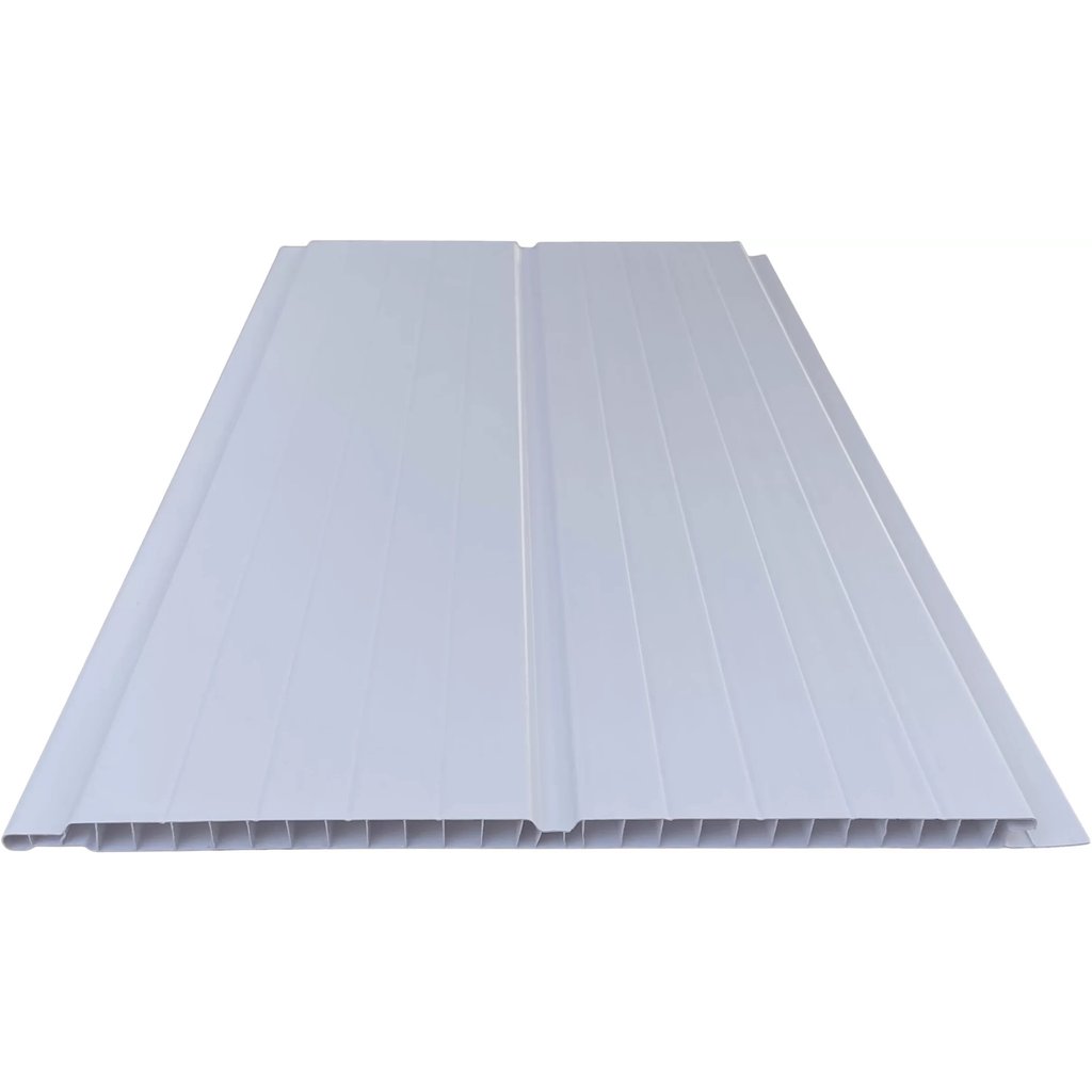 Forro de PVC 8mmX20cmX3m(6m²) p/ Cx Branco/Gelo em Oferta na Shopee