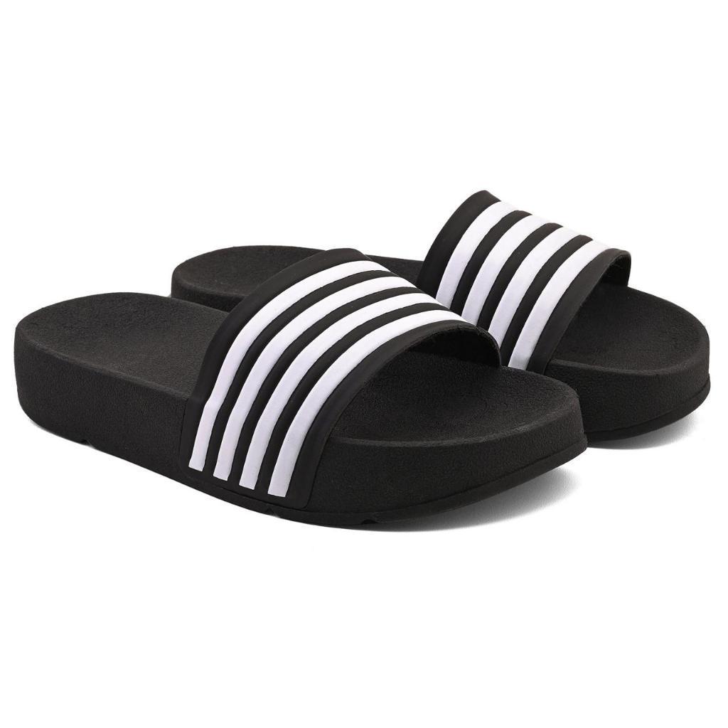 Chinelo Slide  Infantil Casual Confortável Unissex Passeio Dia A Dia Estampa Listras em Oferta na Shopee