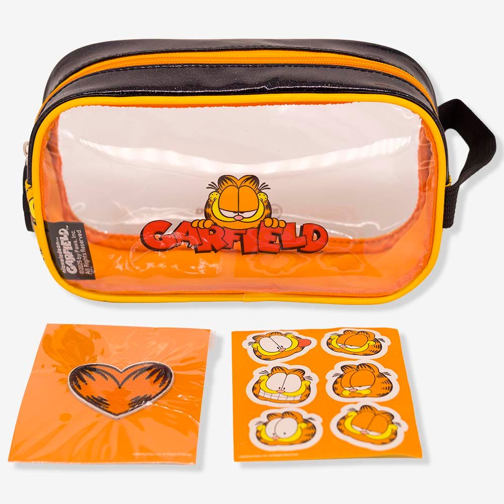 Necessaire com Adesivos Garfield