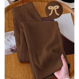 Calça Pantalona Feminino Cintura Alta Tecido Canelado em Oferta na Shopee