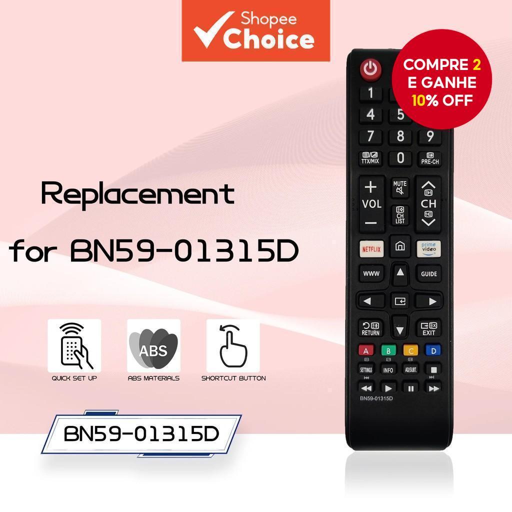Controle Remoto Universal Para TV BN5901315D/AA59-00607A LED Inteligente IR Samsung UA50RU7100XXY