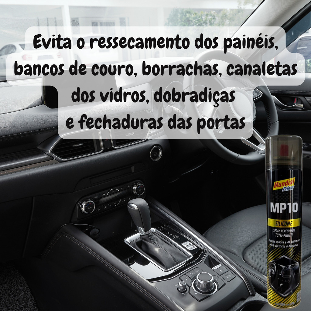Kit 12 Silicone Spray Mp10 Tutti Frutti 300ml – Proteção, Brilho e Perfume Mundial Prime — imagem 2 de 2