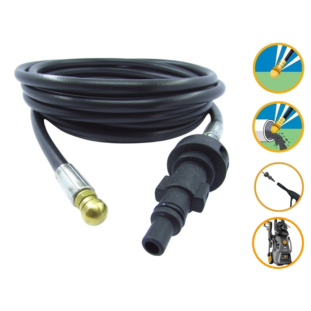 Mangueira Nylon Desentupidora 10 Mts Wap WL 2660 Turbo Ultra Lavadora Alta Pressão