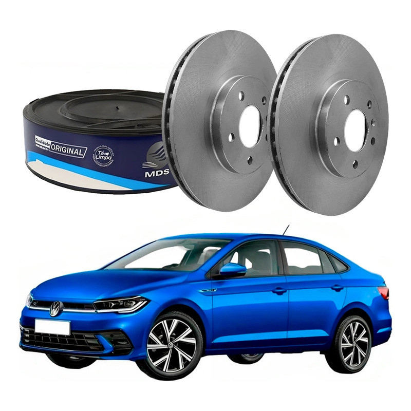 Disco Freio Dianteiro Mds Vw Virtus 1.0 Tsi 2023 A 2024
