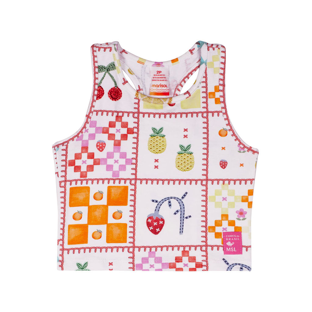 Regata Estampada Menina Marisol em Oferta na Shopee