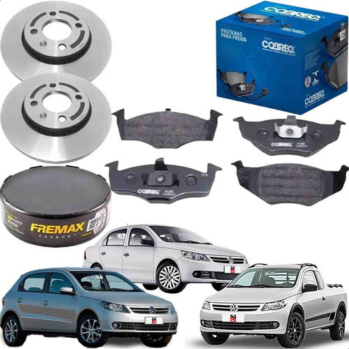Pastilha E Disco De Freio Gol G5 Saveiro G5 Voyage 2008/2013 em Oferta na Shopee