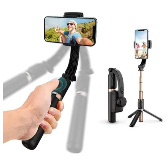 Gimbal Estabilizador Com Bastão Pau de Selfie Para Celular De Aço Bastão De Selfie Bluetooth