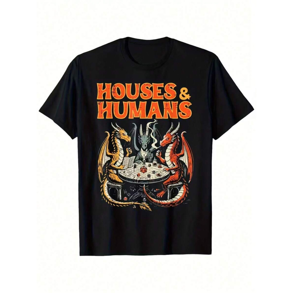 Camiseta Houses & Humans Camisa Blusa Unissex 100% Algodão Top Premium Masculina Street Wear 2026 em Oferta na Shopee