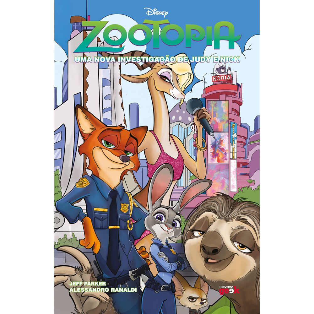 Capa do livro Livro - Zootopia - uma nova investigação de Judy e Nick - Editora Universo dos Livros