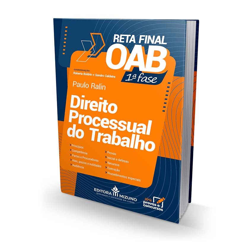 Processo do Trabalho - Reta Final OAB – 1ª fase | Livro Exame da OAB Concurso Prova 2026