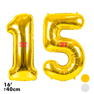 Kit 2 Balão Bexiga 16 Pol Metalizado Número 40 CM Pequeno Aniversário Festas Decorações Dourado Prata em Oferta na Shopee