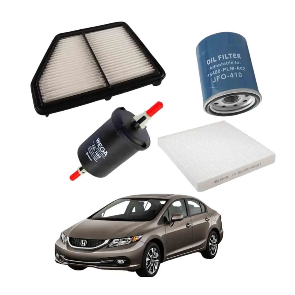 Kit de Filtros Wega Honda Civic 2.0 16V 2016 até 2022