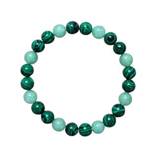 Pulseira Malaquita Quartzo Verde Equilíbrio Proteção Pedra Natural Unissex em Oferta na Shopee