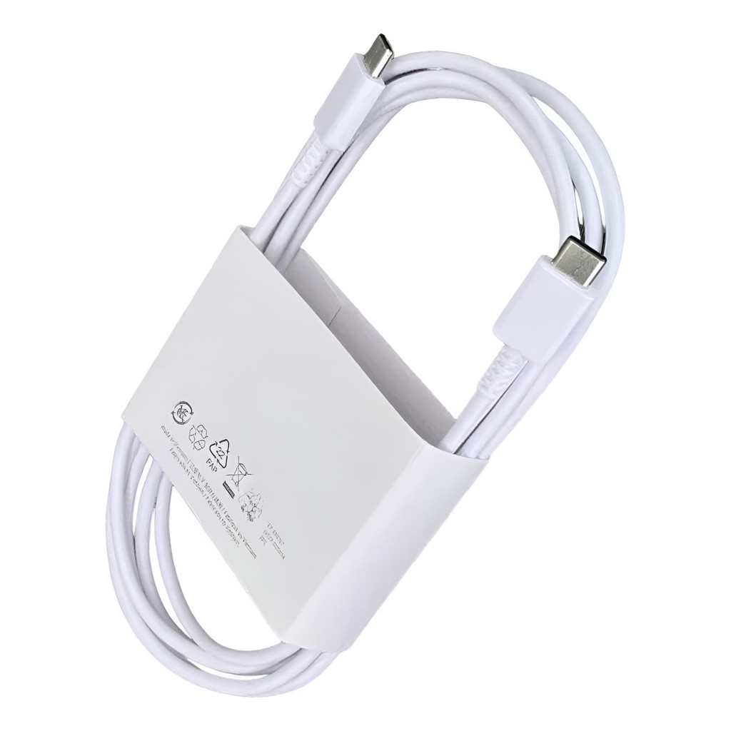 Cabo Samsung Tipo C Branco 1,8m Carregamento Turbo USB-C Galaxy Book