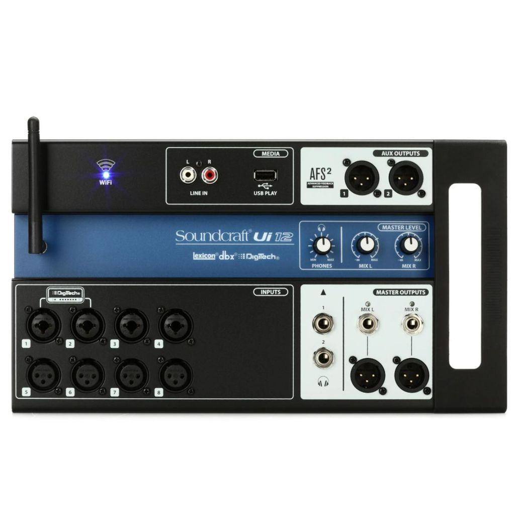 Mesa De Som Digital Soundcraft Ui12 12 Canais