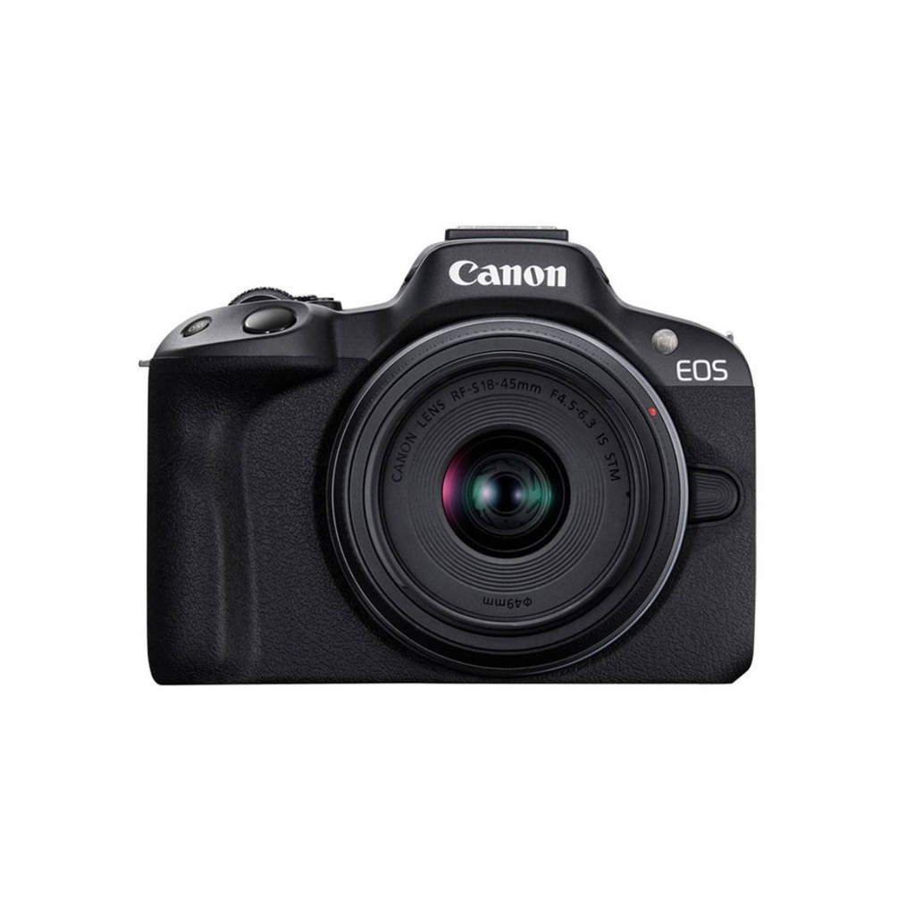 Câmera Canon EOS R50 + lente RF 18-45mm f/4.5-6.3 IS STM